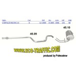 Ауспух 45.09 ALU СРЕДНА ТРЪБА CHRYSLER NEON 2.0 16V 12/99 / 45,09/ АУСПУСИ POLMOSTROW